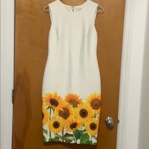 Calvin Klein sunflower dress
